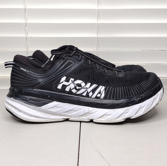Hoka One One Bondi 7 Men's Training Running Athletic Shoes Sz 9.5 - Picture 4 of 15